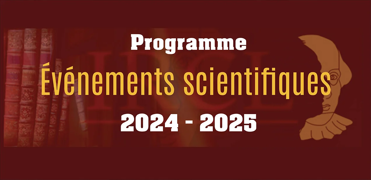 Manifestations scientifiques de l’IRCL – 2024 / 2025